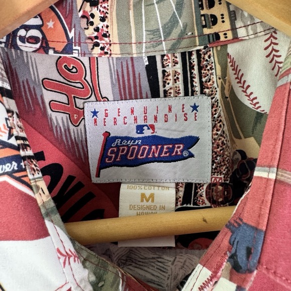 Vintage Reyn Spooner Houston‎ Astros National League MLB Button Up | Size Medium - Picture 3 of 4